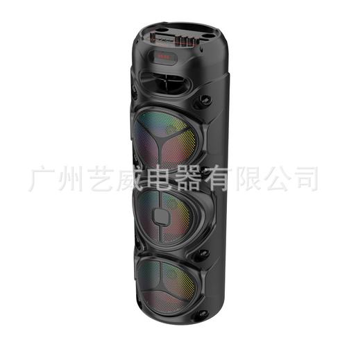 大音场全能选手 zqs8308蓝牙音箱评测 3*8寸喇叭与七彩灯光的户外震撼组合